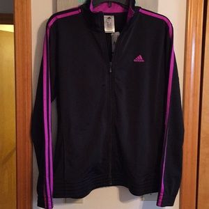 black and purple adidas jacket